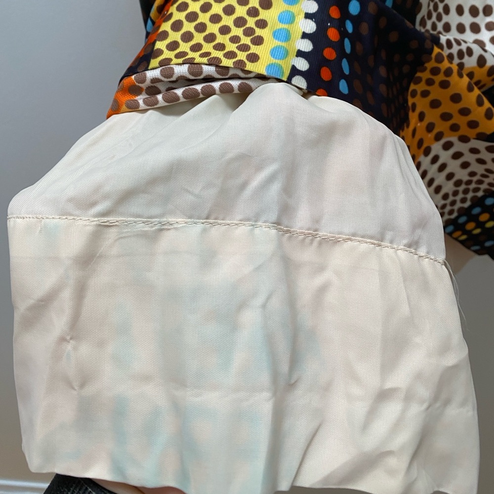 Vintage - Incredible 1970’s Maxi Dot Print Colourful Geometric Skirt by MALBE - Picture 8 of 14
